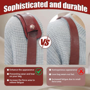 Simple Detachable Bag Anti Strangulation Leather Handle Accessory(Red)