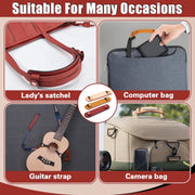 Simple Detachable Bag Anti Strangulation Leather Handle Accessory(Khaki)
