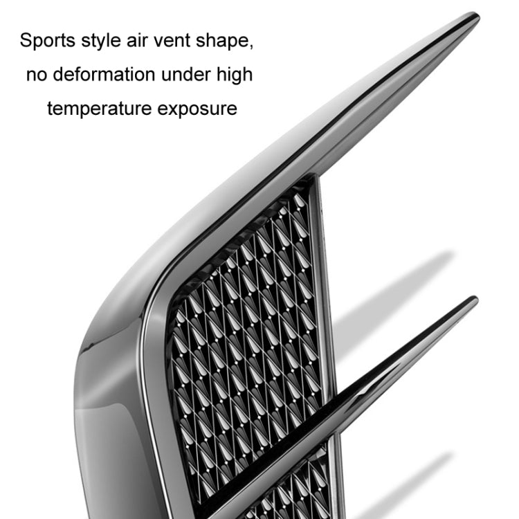 Universal Car Fender Soft Glue Decorative Car Stickers, Color: Bright Black