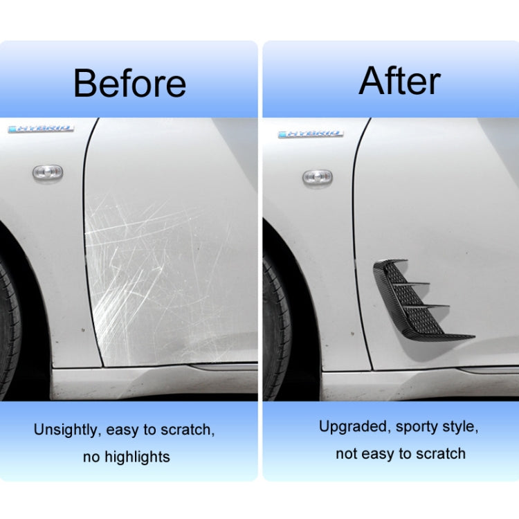 Universal Car Fender Soft Glue Decorative Car Stickers, Color: Bright Black