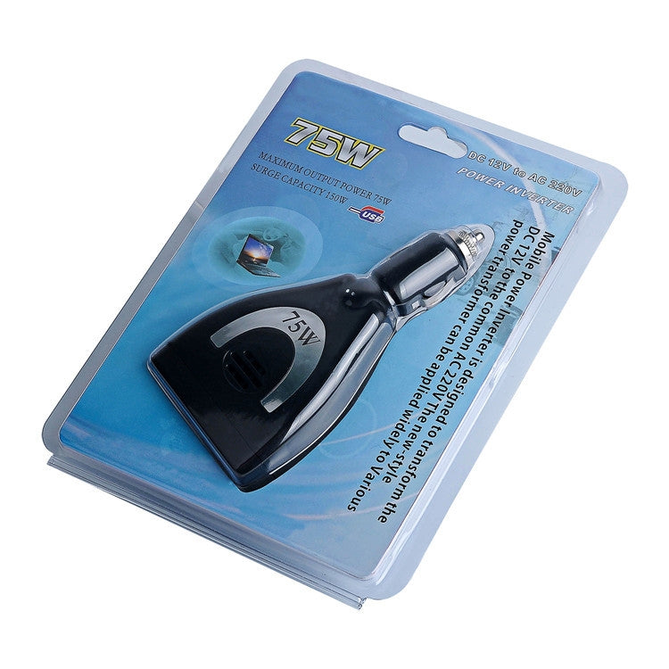 Meind 75W Mini Car Inverter Charger(12V To 110V)