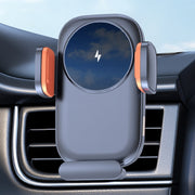 Car Wireless Charging Outlet Navigation Mobile Phone Holder(Single Hook Type)