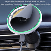 Car Wireless Magnetic Atmosphere Light Mobile Phone Holder(W17)
