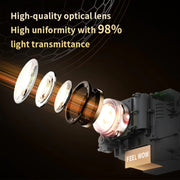 TS-6 Android 11 WiFi6 4K Mini Projector Hidden Lift Gimbal Projector US Plug(White)