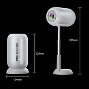 TS-6 Android 11 WiFi6 4K Mini Projector Hidden Lift Gimbal Projector AU Plug(White)