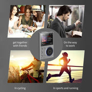 2.4 Inch HIFI Bluetooth Music Player DSD256 Mastering Sound Quality Walkman, Memory: 16GB+32GB(Black)