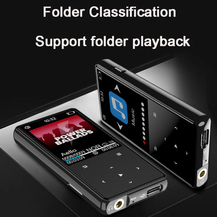 Bluetooth MP3/MP4 Music Player Portable Walkman, Memory: 8GB(Black)
