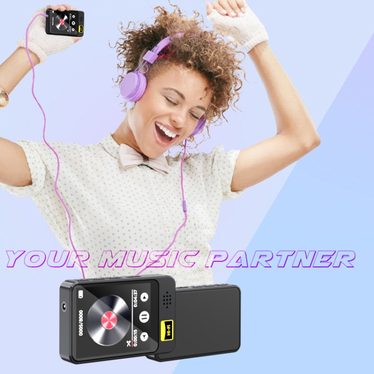 MP3 / MP4 Music Player Bluetooth Radio E-book Playback Walkman, Memory: 64GB(Black)