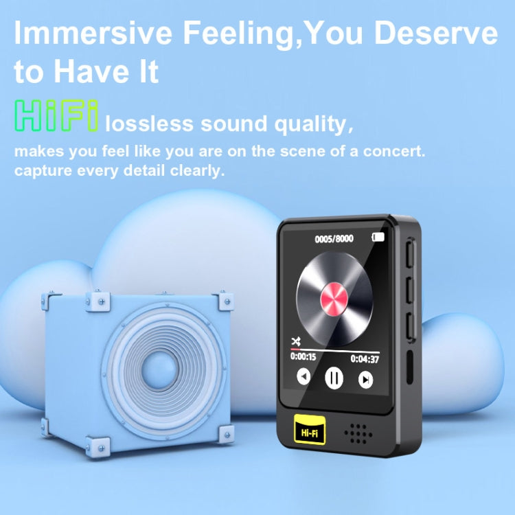 MP3 / MP4 Music Player Bluetooth Radio E-book Playback Walkman, Memory: 32GB(Black)