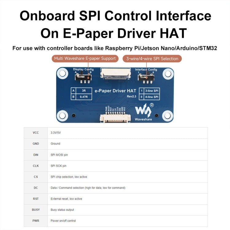 Waveshare 13.3inch 960��680 Pixels SPI Communication E-Ink Display, Spec: Module Version