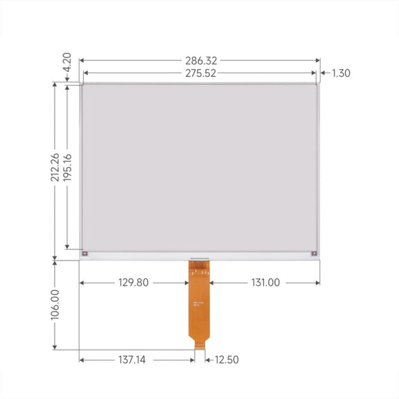 Waveshare 13.3inch 960��680 Pixels SPI Communication E-Ink Display, Spec: Module Version