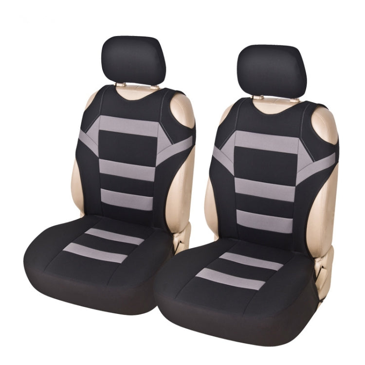 Car Vest Style Double Front Seat Interior Seat Cover(Gray)