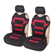 Car Vest Style Double Front Seat Interior Seat Cover(Red)