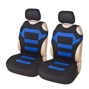 Car Vest Style Double Front Seat Interior Seat Cover(Blue)