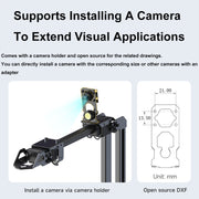 Waveshare 25118 RoArm-M2-S Desktop Robotic Arm Kit, Based On ESP32, 4-DOF(US Plug)