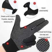 5pairs Outdoor Breathable Non-slip Particle Silicone Hiking Riding Nylon Gloves Thin Mittens(Grey)
