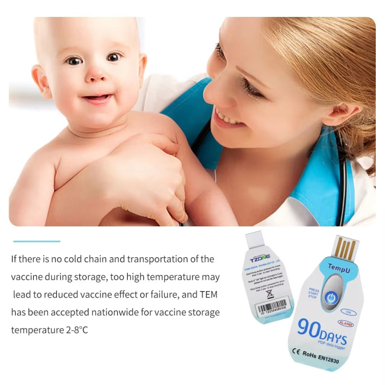 TempU Disposable Temperature Recorder For Cold Chain Transport Vehicles(60 Days)