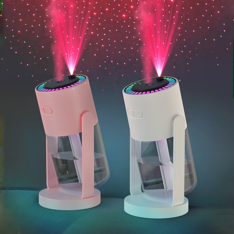280ml Star Projection Light Humidifier USB Car Diffuser Humidifier Household Hydrating Atomizer, Color: Rotating Pink