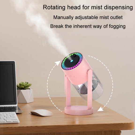 280ml Star Projection Light Humidifier USB Car Diffuser Humidifier Household Hydrating Atomizer, Color: Rotating Pink