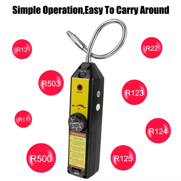 Car Halogen Air Conditioning Refrigerant Leak Detector, Model: WJL-6000UV
