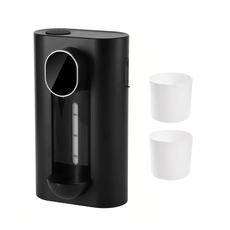 540ml  Automatic Mouthwash Dispenser 3 Levels Quantitative with 2 Magnetic Cups(Black)