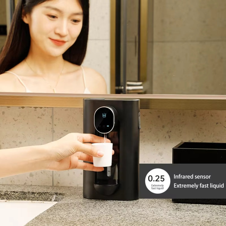 540ml  Automatic Mouthwash Dispenser 3 Levels Quantitative with 2 Magnetic Cups(White)