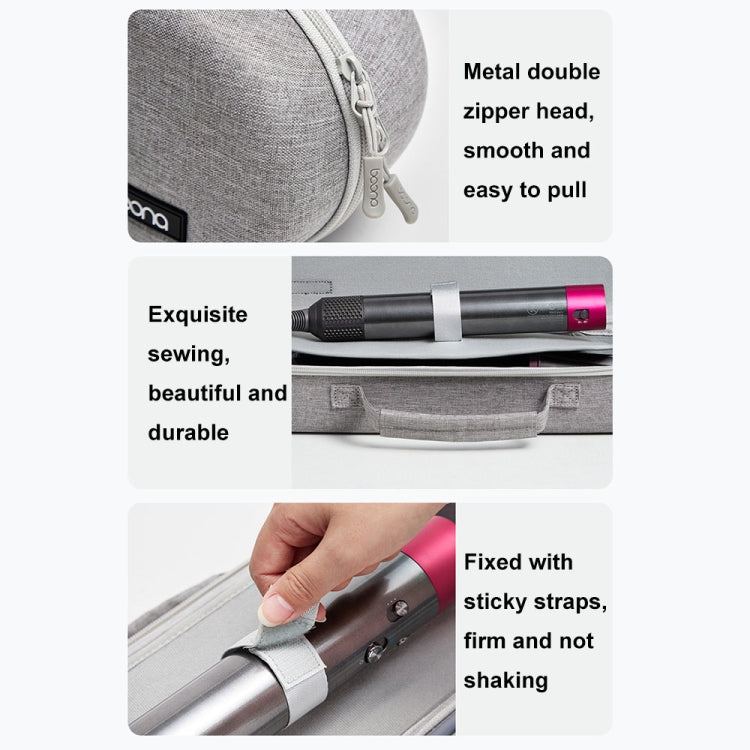 Baona BN-F037 For Dyson HS05 HS01 Large-capacity Handheld Curling Iron Storage Bag(Black)