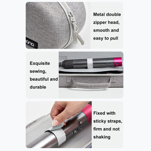 Baona BN-F037 For Dyson HS05 HS01 Large-capacity Handheld Curling Iron Storage Bag(Black)