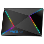 4G+32G UK Plug R69PLUS Allwinner H728 Octa-Core ARM Cortex A55 Android 14 Network Box Player
