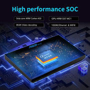 4G+32G UK Plug R69PLUS Allwinner H728 Octa-Core ARM Cortex A55 Android 14 Network Box Player