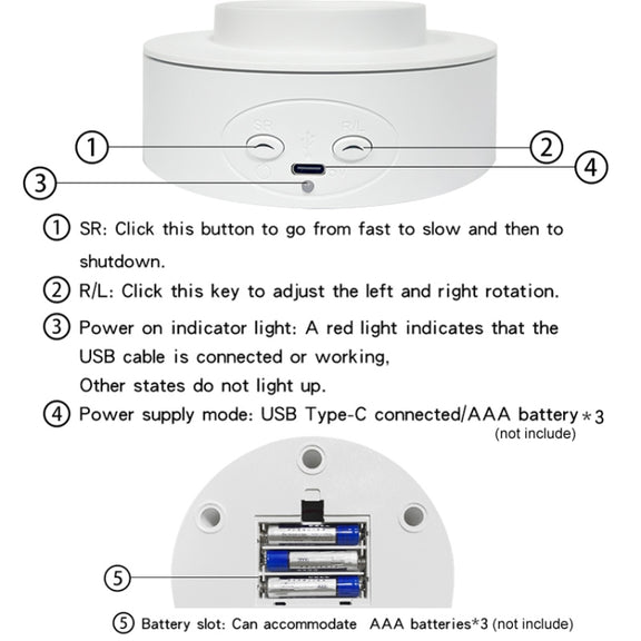 Intelligent Electric Roundabout 360 Degree Rotating Disc Table Live Shooting Video Props(White)