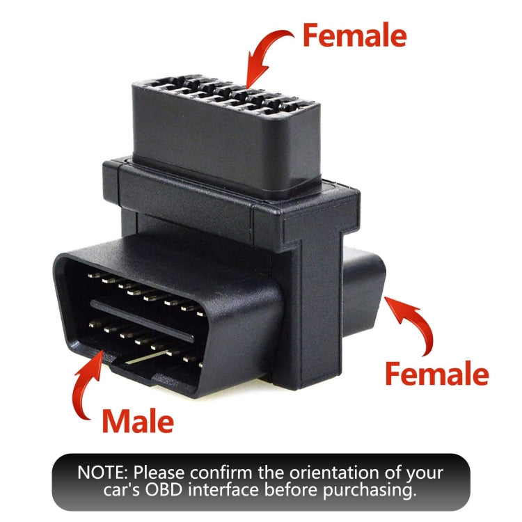 OBDII 16Pin 1 To 2 Extension Cable Adapter Plug