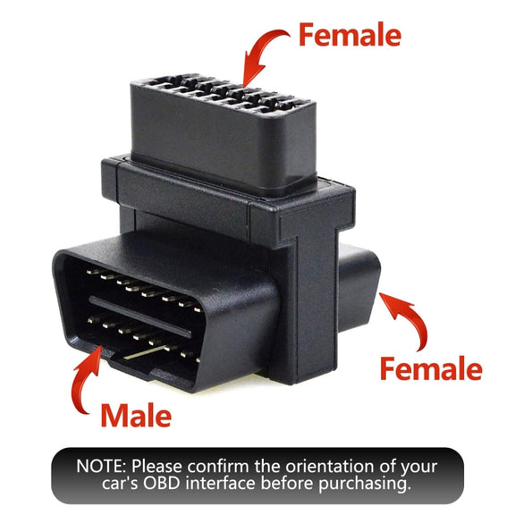 OBDII 16Pin 1 To 2 Extension Cable Adapter Plug