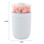 230ml Flower Air Humidifier USB Home Car Aroma Humidifier With Colorful Ambient Light(Pink)