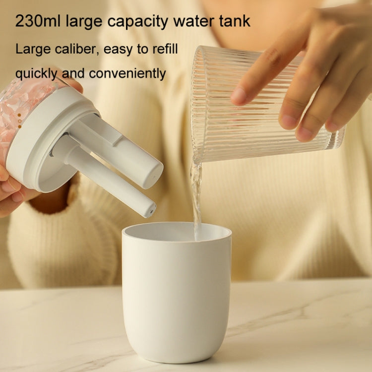 230ml Flower Air Humidifier USB Home Car Aroma Humidifier With Colorful Ambient Light(Pink)