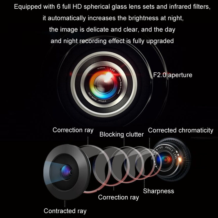 Car AHD Rear View High Definition Night Vision Reversing Camera, Specifications: CCD 8 Lights