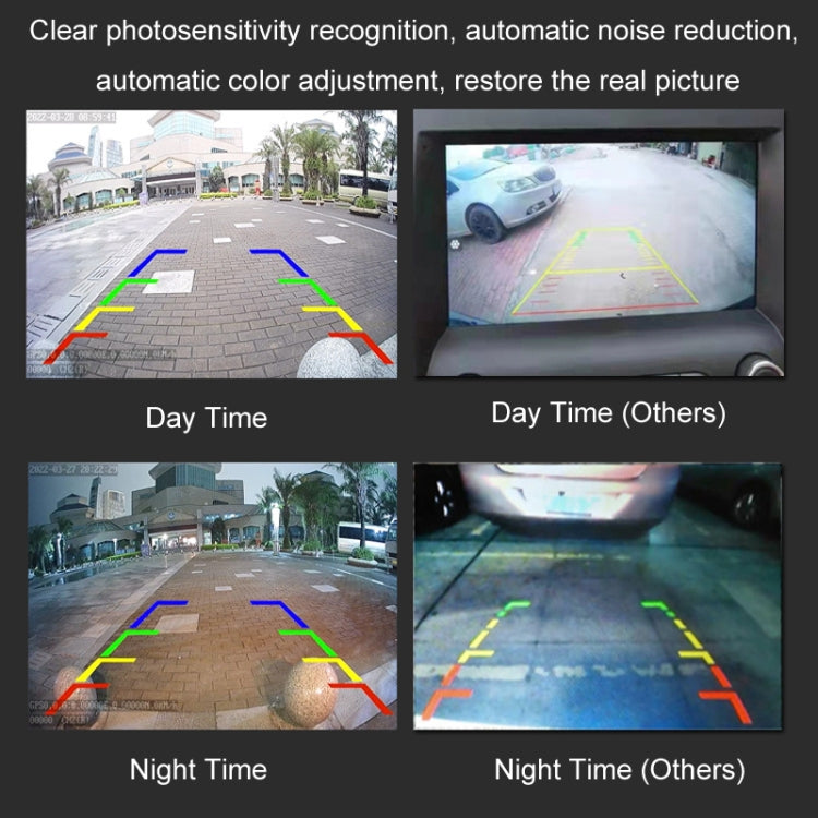 Car AHD Rear View High Definition Night Vision Reversing Camera, Specifications: CCD 4 Lights