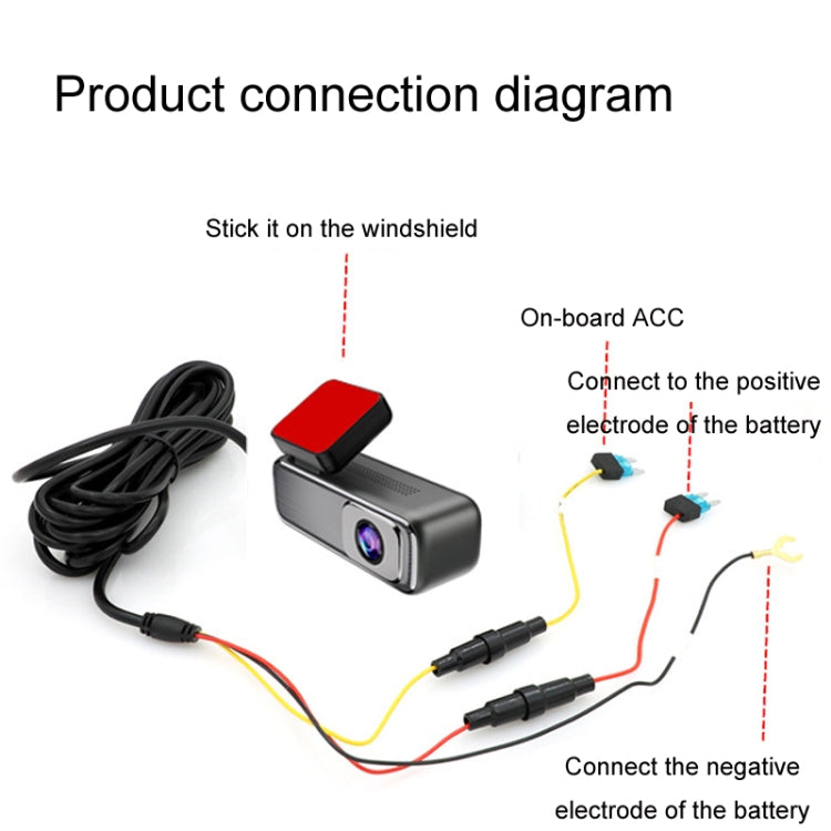 2K High-Definition Night Vision With Monitoring Driving Recorder, Specifications: Front And Rear
