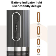 3 In 1 Automatic Wireless Italian Capsule Coffee Machine Portable Rechargeable Heating Coffee Maker(Black)