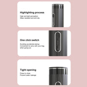 3 In 1 Automatic Wireless Italian Capsule Coffee Machine Portable Rechargeable Heating Coffee Maker(Black)