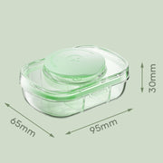 Portable Compartment Sealed Medicine Organizer Large Capacity Pill Dispenser(Transparent Blue)