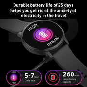 Bluetooth Talk Smartwatch Multi-Function Monitor Heart Rate / Blood Pressure / Blood Oxygen / Sleep(Black)