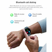 Bluetooth Talk Smartwatch Multi-Function Monitor Heart Rate / Blood Pressure / Blood Oxygen / Sleep(Black)