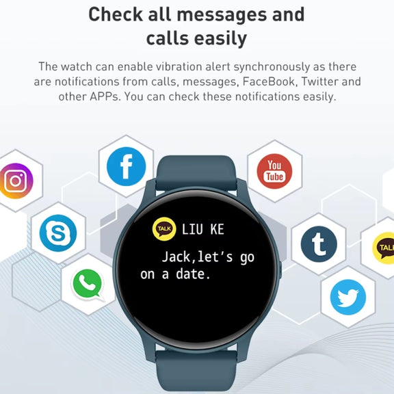 Bluetooth Talk Smartwatch Multi-Function Monitor Heart Rate / Blood Pressure / Blood Oxygen / Sleep(Pink)