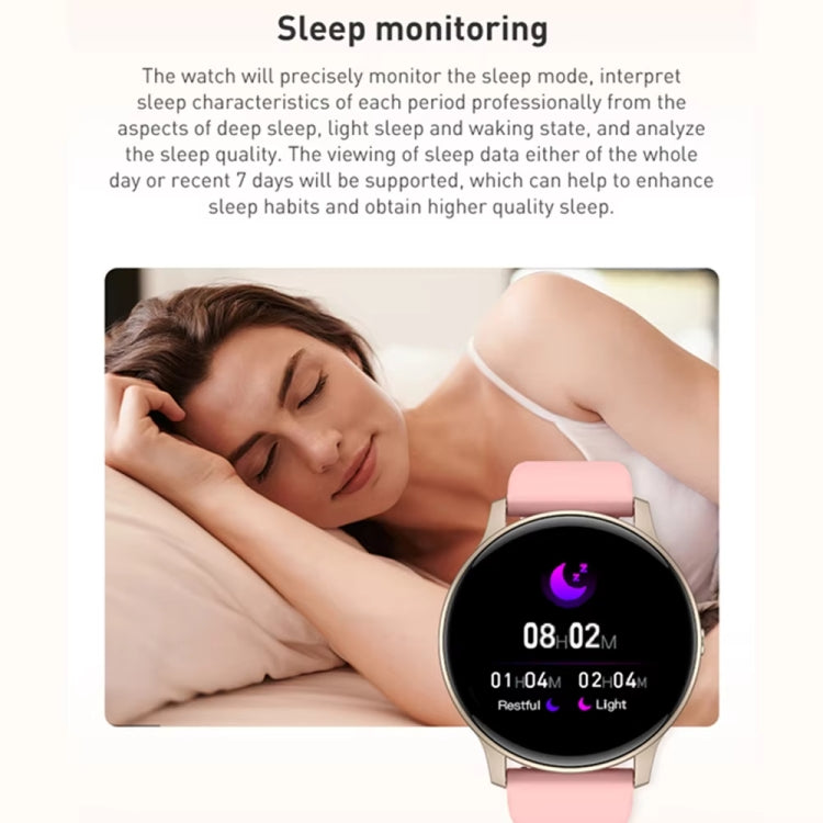 Bluetooth Talk Smartwatch Multi-Function Monitor Heart Rate / Blood Pressure / Blood Oxygen / Sleep(Black)