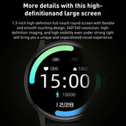 Bluetooth Talk Smartwatch Multi-Function Monitor Heart Rate / Blood Pressure / Blood Oxygen / Sleep(Blue)