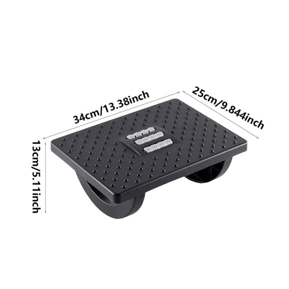 Office Footrest Footstool Under Desk Step Stool(Black)