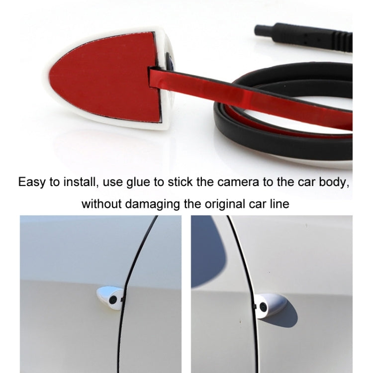 5 Inch AHD Video Monitor Car Reversing High-Definition Camera, Specification: With Video Recording + Side Mounting