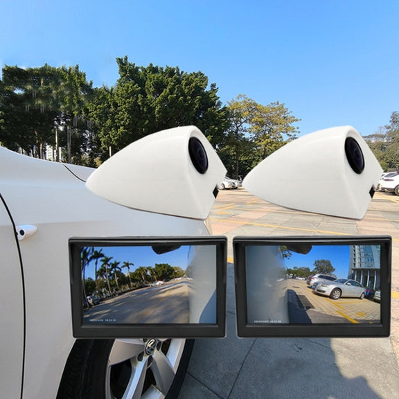 5 Inch AHD Video Monitor Car Reversing High-Definition Camera, Specification: With Video Recording + Side Mounting