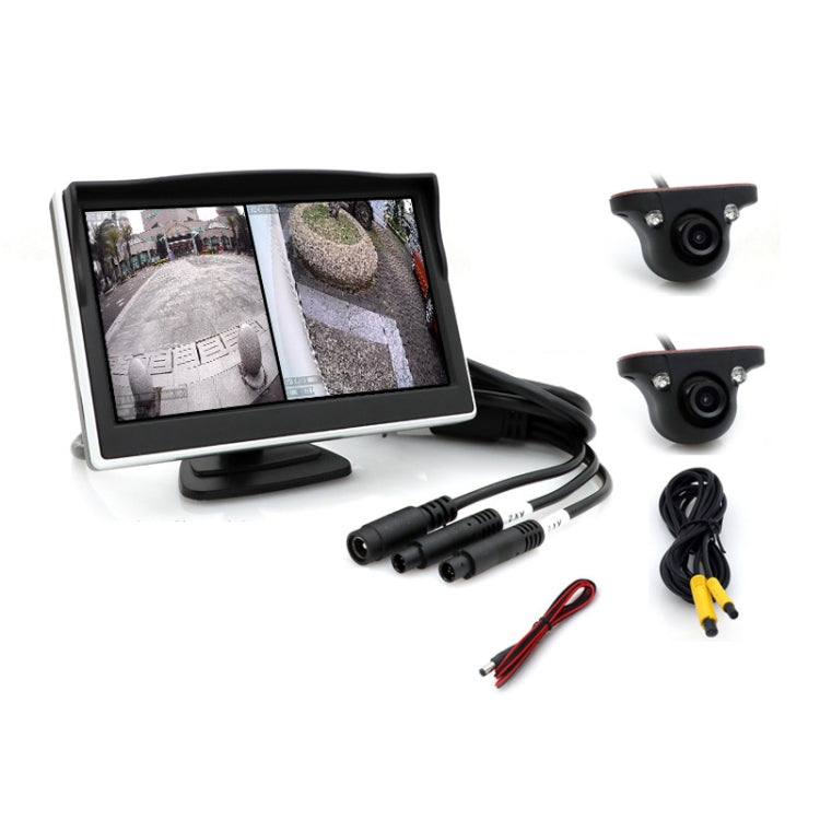 5 Inch Carplay Portable Surveillance Video Car Display, Specification: With Two-way Camera